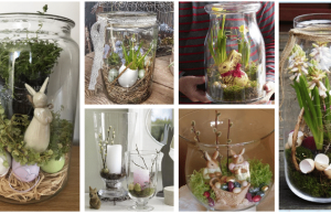 25 Beautiful and simple spring decorations: just stack in a glass vase!
