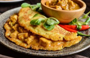 Devilish pork sauté in potato pancakes: an experiment for Sunday!