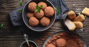 Divine, no-bake tiramisu balls coated in cocoa that disappear before you can put them on the table