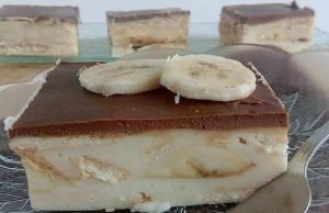 Banana dessert without baking ready in 15 minutes! Easy to prepare and divine taste…