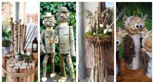 They collected wood and twigs while cleaning the garden – Spring decoration