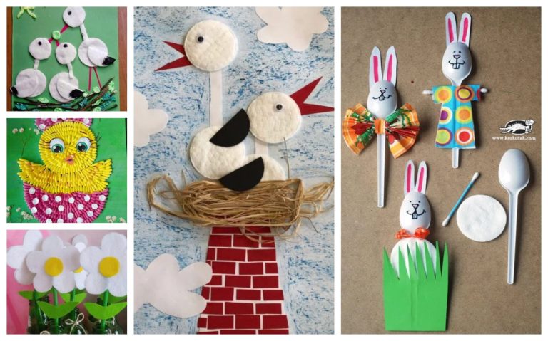 Take cotton swabs, chopsticks and plastic spoons – Amazing Creations for Kids