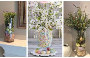 No need to spend on expensive decorations – just stack the decorations in a glass container