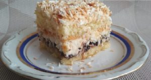 Delicious dessert with coconut and the popular jam – everyone loves it