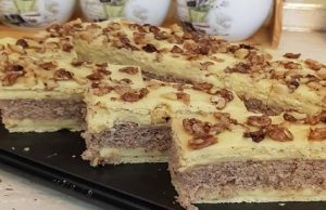 Egg yolk slices with honey and nuts – this dessert absolutely melts on the tongue