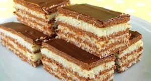 Sweet coconut slices – A cup of coffee will make you feel like you’re on a cloud