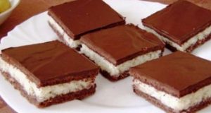 Cocoa-coconut slices – My whole family loves them