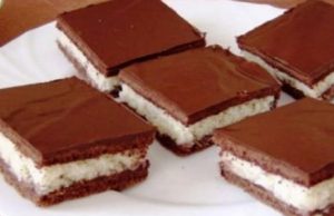 Cocoa-coconut slices – My whole family loves them