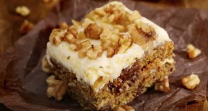 Sweet carrot cup cake with nuts – ready in no time