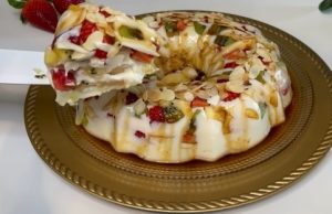 Pudding treat with fruit – The kids absolutely loved it