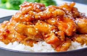 Chicken pieces prepared Chinese style with rice – You will love this recipe