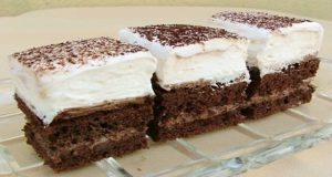 Chocolate cake with whipped cream, which you will enjoy – recommended
