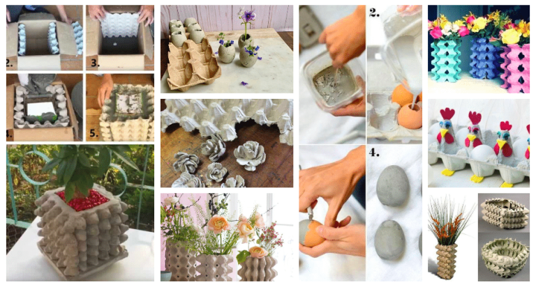 Don’t throw away the egg plate – Ideas for cheap decorations and gadgets