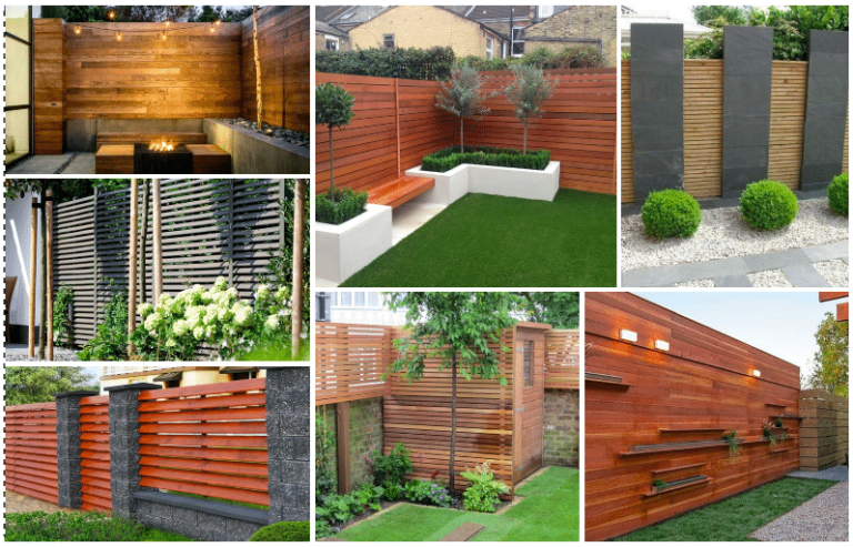 Inspiration for beautiful wooden fences to create privacy on your property