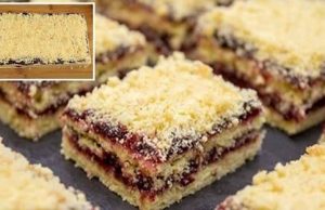 Layered linzer cake with marmalade – delicious taste and quick preparation