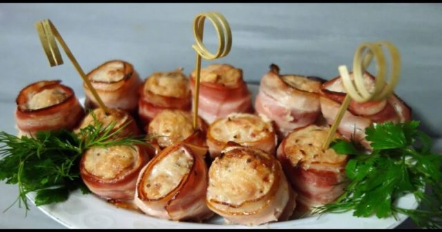 minced meat in bacon minced meat in bacon