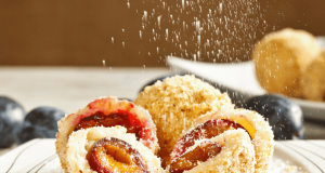 Traditional plum balls from potato dough – like from grandma