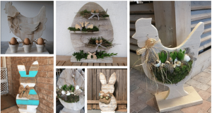 Be ready in time for Easter: 20+ beautiful Easter decorations from scrap wood!