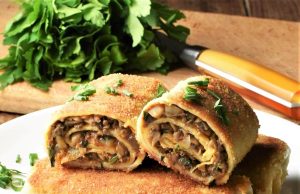 Pancakes with cabbage and mushrooms: you can’t get any better!
