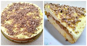Apple pie with cinnamon and vanilla cream – prepare it as soon as possible