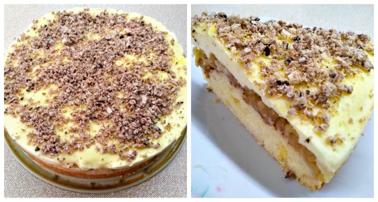 Apple pie with cinnamon and vanilla cream – prepare it as soon as possible