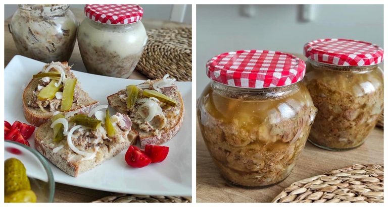 Homemade neck-end in a glass with a simple procedure – great on a slice of bread