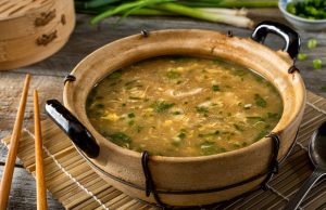 A quick and tasty egg soup that is also low on ingredients