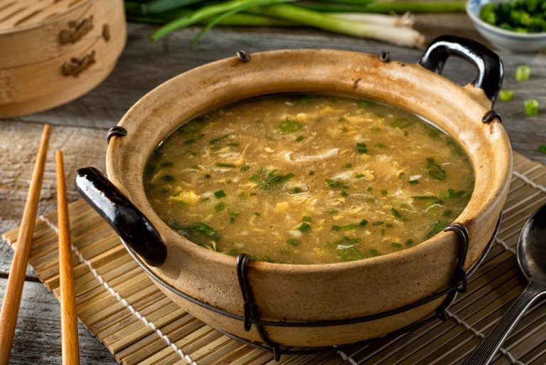A quick and tasty egg soup that is also low on ingredients