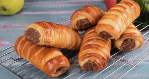 Fantastic homemade pockets filled with apple-walnut filling!