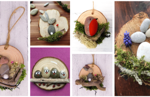 Inspiration for spring creativity! We used small stones and scraps – Inspiration