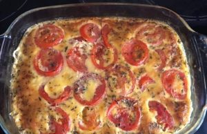 Luxurious chicken baked with cream and tomatoes!