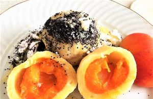 Luxurious apricot dumplings made from cheesecake dough: their taste will win you over immediately!