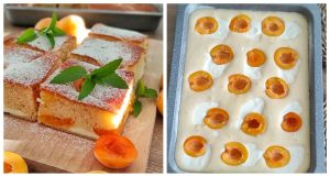 Hungarian cheesecake with apricots with simple preparation and great taste