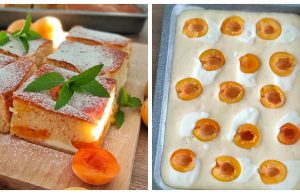 Hungarian cheesecake with apricots with simple preparation and great taste