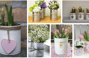 Beautiful and simple spring decorations – The basis is a plain tin can!