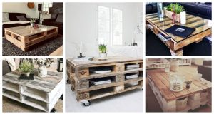 Ideas and inspiration for creating a coffee table from pallets