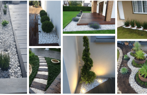 Add a few pieces of white pebbles to your garden: the result will amaze you!