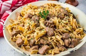 Beef Stroganoff with pasta – this simple recipe can be mastered even by a beginner cook