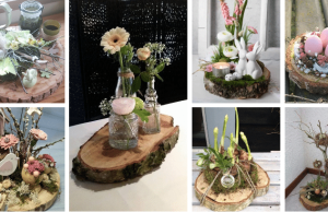Amazing spring decorations based on tree trunk cuttings: get inspired!