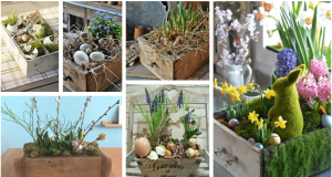 Conjure up this beautiful spring decoration: the basis is a plain old drawer!