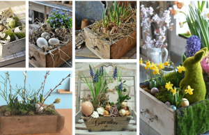 Conjure up this beautiful spring decoration: the basis is a plain old drawer!
