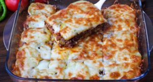 Delicious roast minced meat with cheese – tasty recipe