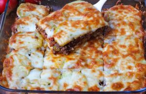 Delicious roast minced meat with cheese – tasty recipe