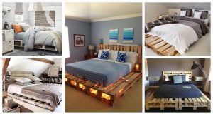 Make a bed from wooden pallets – cheap and beautiful ideas