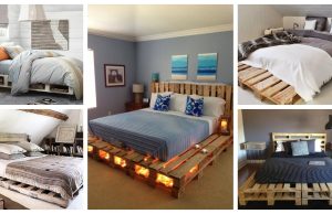 Make a bed from wooden pallets – cheap and beautiful ideas