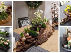 Decorate your spring table originally this year – decorations made from an old stump or log