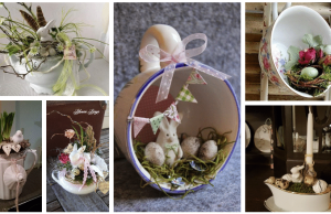 We took old, unused dishes and turned them into beautiful Easter decorations – Get Inspired!