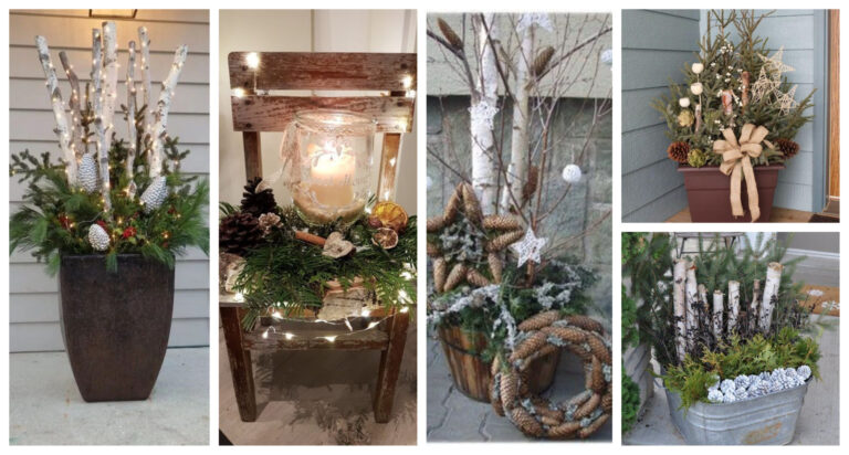 Forget the classic door wreath: 25+ beautiful inspirations that you just put in front of your door and you’re done!