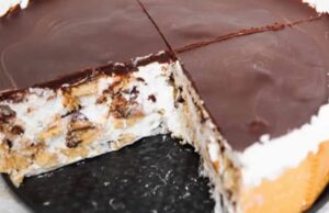 Unbaked sponge cake fantasy in 15 minutes – creamy dessert with coffee aroma