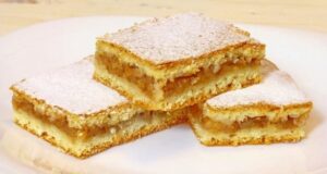Dessert for the lazy: Amazing and juicy apple pie without work